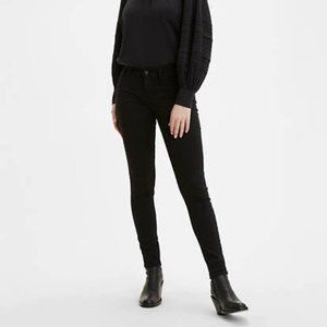 LEVI'S 710 SUPER SKINNY JEANS, BLACK, SIZE 26